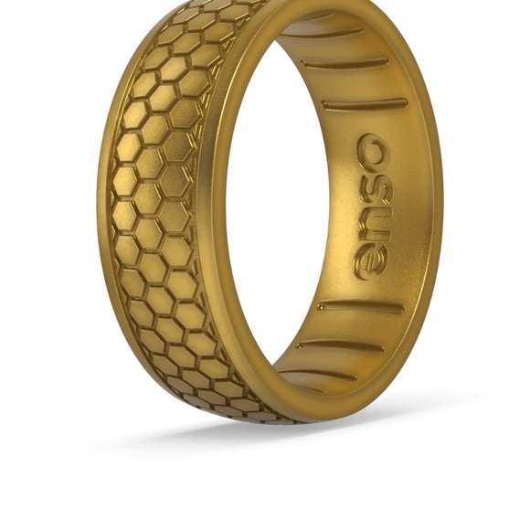 Enso Etched Signature Silicone Ring - Picture 2 of 5